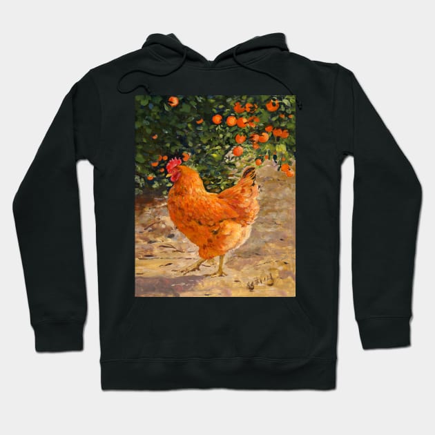 My Red Hen Hoodie by margaretmerry